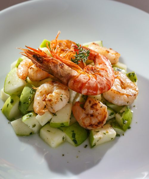 Healthy salad plate.